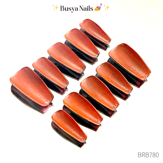 Busya Nails - Blackie Red Bottom Nails Pressed On Nails Kuku Palsu Free Tools