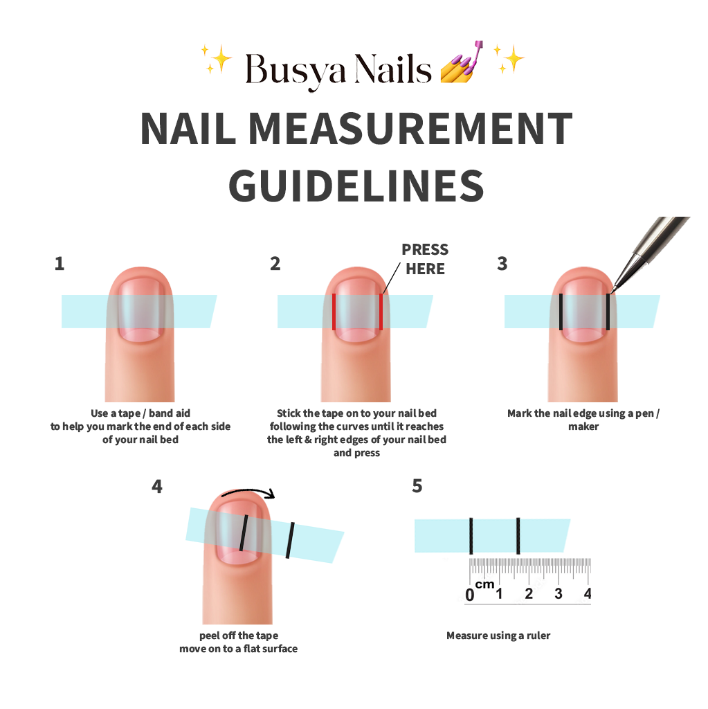 Busya Nails - Ten Island Girl Pressed On Nails Kuku Palsu Free Tools