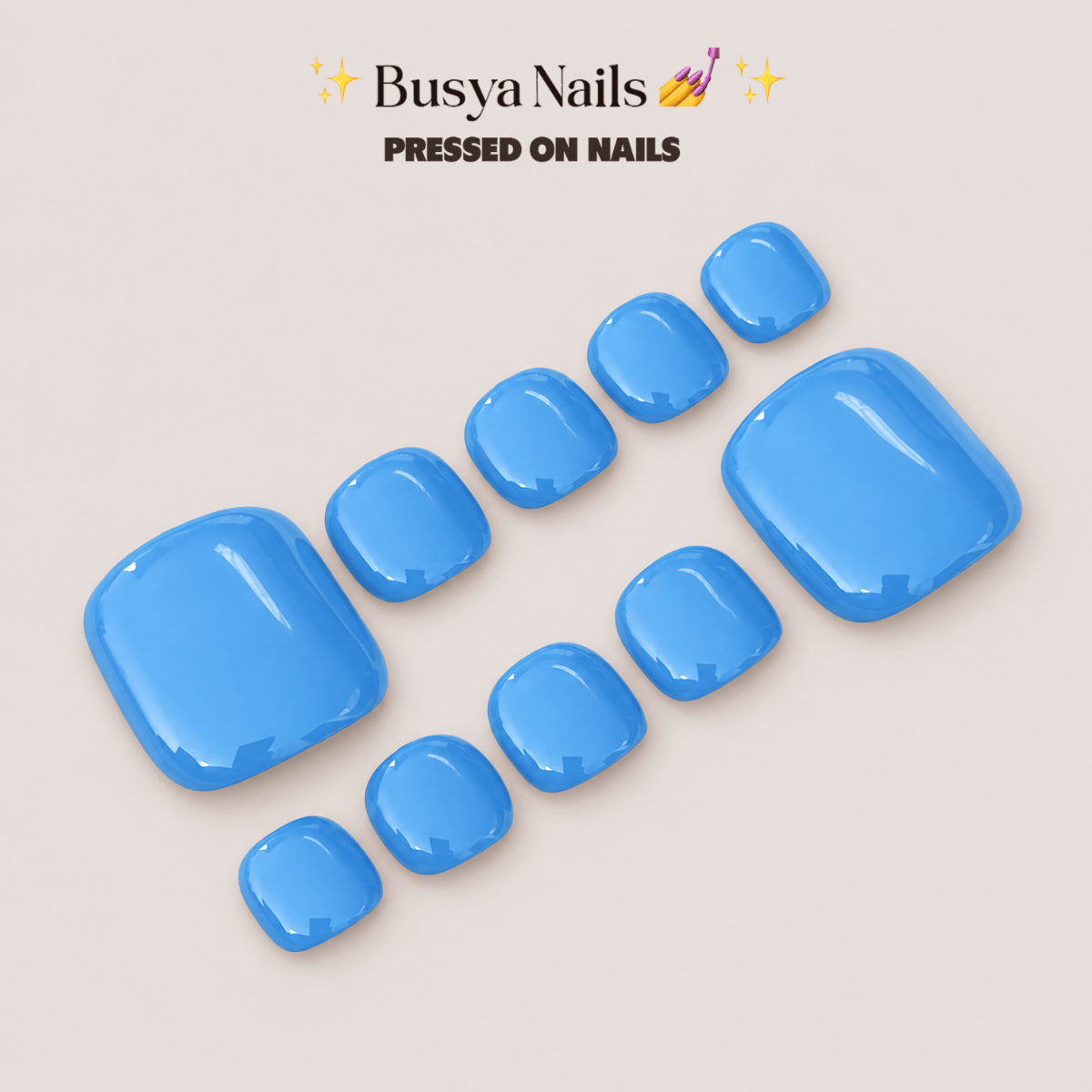 Busya Nails - Gums 045 Toenails Pressed On Nails Kuku Palsu Free Tools