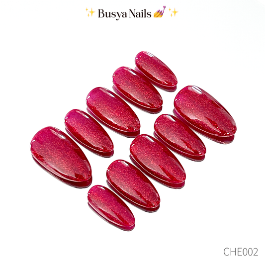 Busya Nails - Cherie 89 Nails Pressed On Nails Kuku Palsu Free Tools